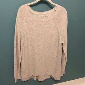 Ann Taylor Loft Heathered Beige Sweater Size XL